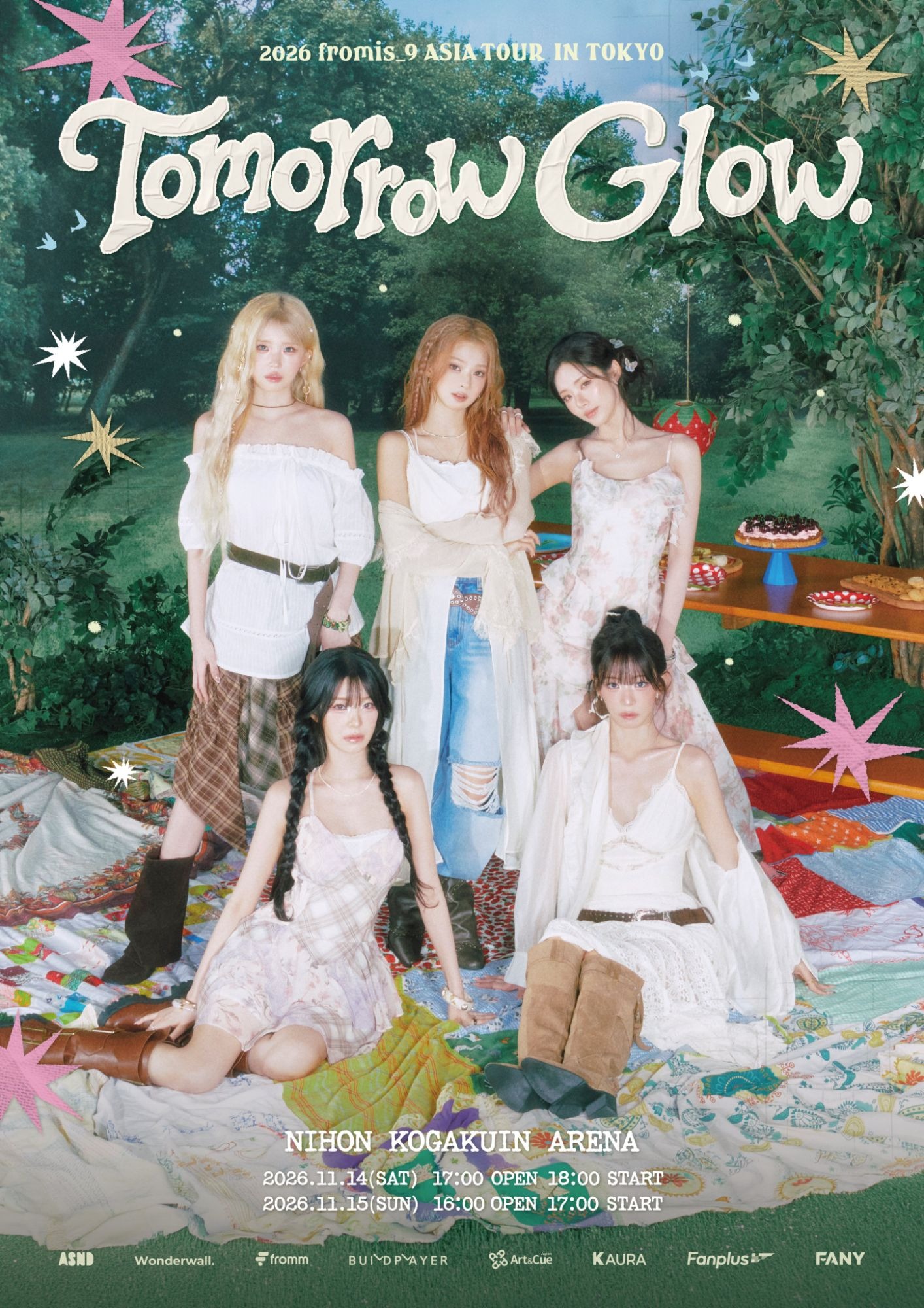 2026 fromis_9 ASIA TOUR Tomorrow Glow. IN TOKYO ポスター