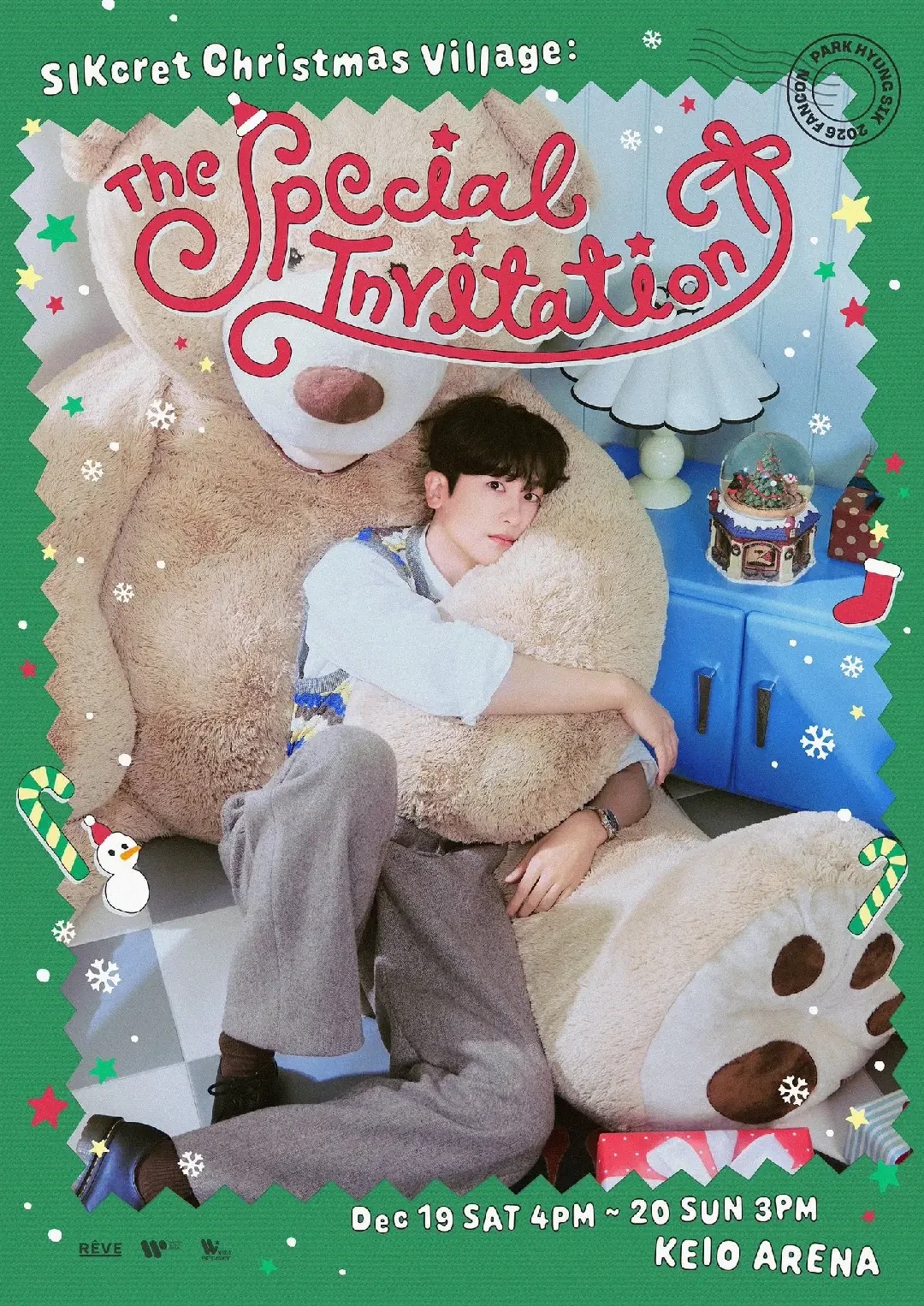 PARK HYUNG SIK 2026 FANCON SIKcret Christmas Village The Special Invitation ポスター